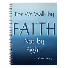 Inspirierend Schrift GLAUBE Ozean-Luft-Notizbuch Notizblock