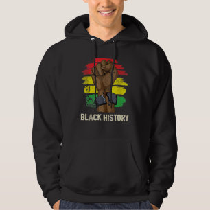 Inspirierend Schwarze Führer Power Faust Hand Schw Hoodie