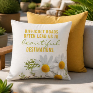 Inspirierend Schwierige Wege 20"x20" Outdoor Kissen