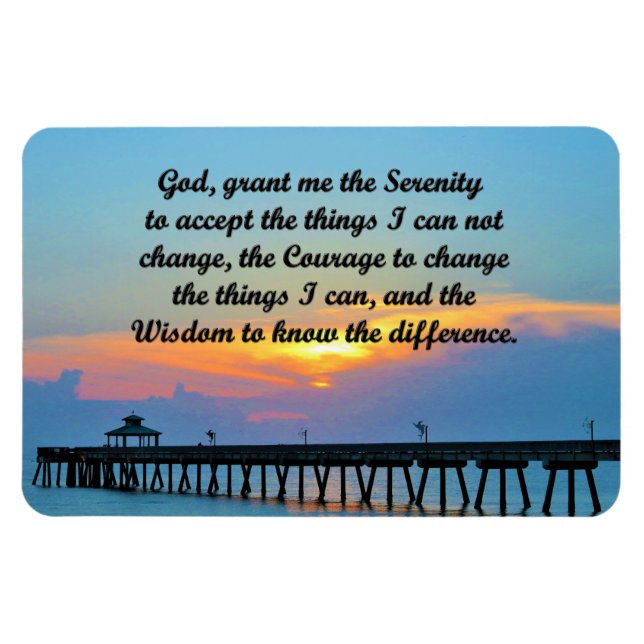 INSPIRIEREND SERENITY PRAYER MAGNET (Horizontal)