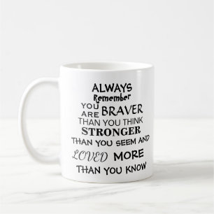 Inspirierend starkes Zitat Kaffeetasse
