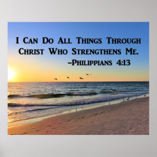 INSPIRIEREND SUNRISE-PHILIPPIANS 4:13 POSTER