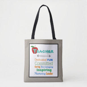Inspirierend Teacher Tote Bag