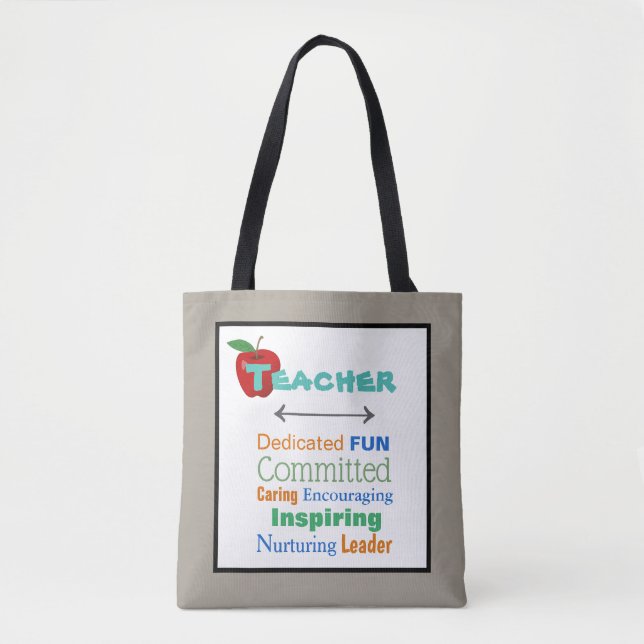 Inspirierend Teacher Tote Bag (Vorderseite)