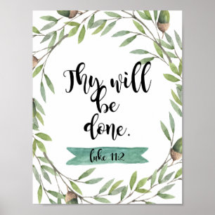 Inspirierend "Thy ist getanes" Plakat