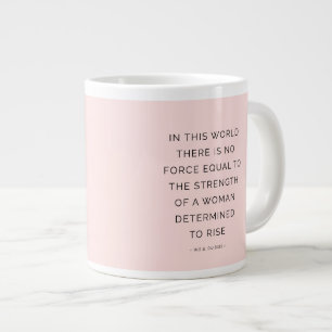 Inspirierend weibliche Zitate in rosa Schwarz best Jumbo-Tasse