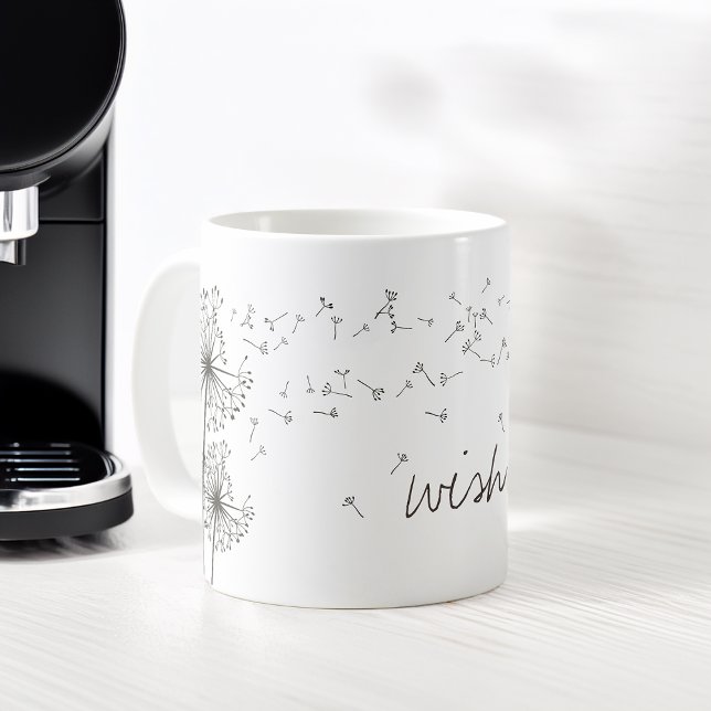 Inspirierend Wish Dandelion Graphic Kaffeetasse (Inspiring Wish Dandelion Graphic Coffee Mug)