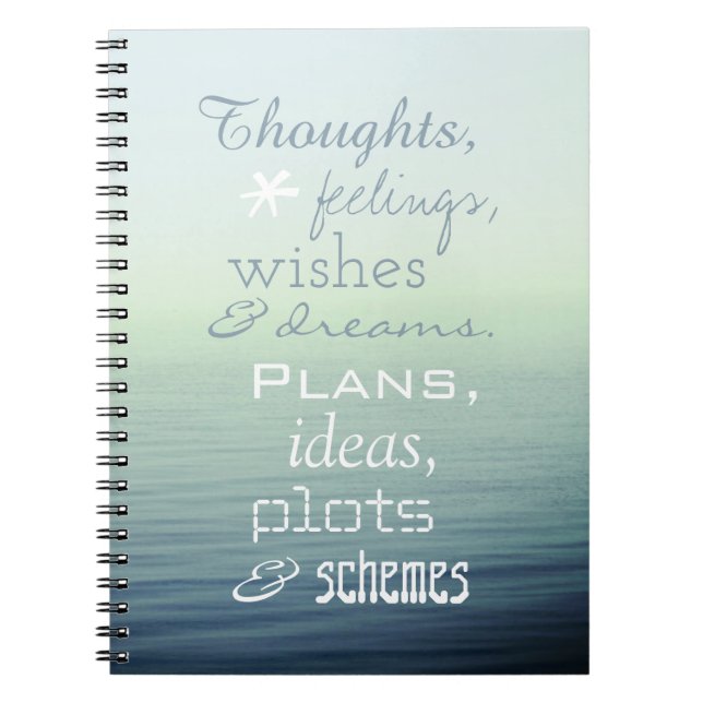 Inspirierend Wort-Gedicht Notizblock (Vorderseite)