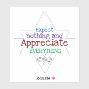 Inspirierend Zitat Aufkleber