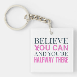 Inspirierend Zitat Brustkrebs-Bewusstsein | SCHLÜS Schlüsselanhänger