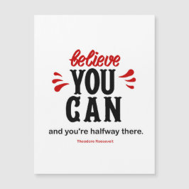 Inspirierend Zitat des Präsidenten Magnetkarte