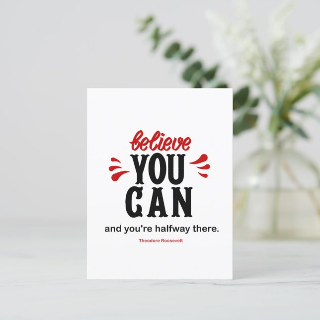 Inspirierend Zitat des Präsidenten Postkarte (Von Creator hochgeladen)