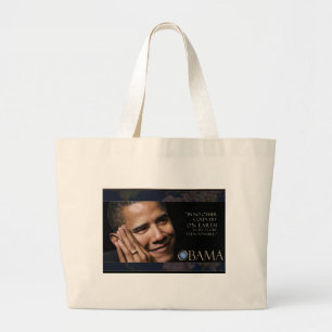 Inspirierend Zitat Obama Jumbo Stoffbeutel