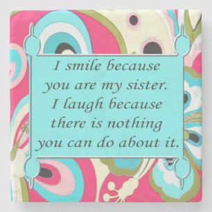 Inspirierend Zitat, Schwestern Steinuntersetzer