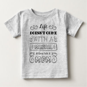 Inspirierend Zitat von Leben und Mama Sweatshirt Baby T-shirt