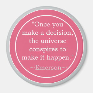 Inspirierend Zitat Wahl-Emerson Magnet