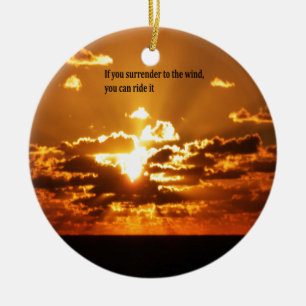 Inspirierend Zitate des amerikanischen Keramik Ornament