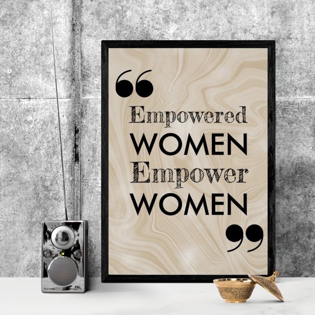 Inspirierend Zitate ermutigen Frauen zu Typografie Poster (Von Creator hochgeladen)