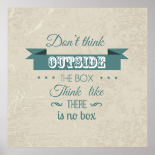 Inspirierend Zitattypographieplakat Poster