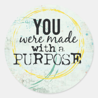 inspirierende Anführungskleber Runder Aufkleber