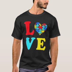Inspirierende Autismus-Bewusstseinsliebe Liebenswe T-Shirt