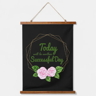 inspirierende Befürworter der Selbstversorgung-Lie Wandteppich Mit Holzrahmen