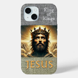 Inspirierende Bibel Graue Hessianer Jesus König Go Case-Mate iPhone Hülle