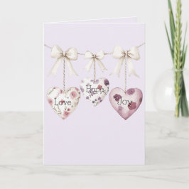 Inspirierende Blumen Liebe Hoffnung Freude Herzen  Karte