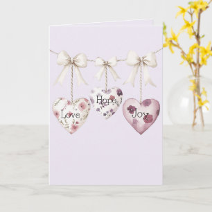 Inspirierende Blumen Liebe Hoffnung Freude Herzen Karte