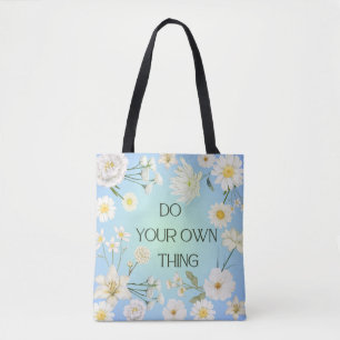 Inspirierende Blumen-Tasche