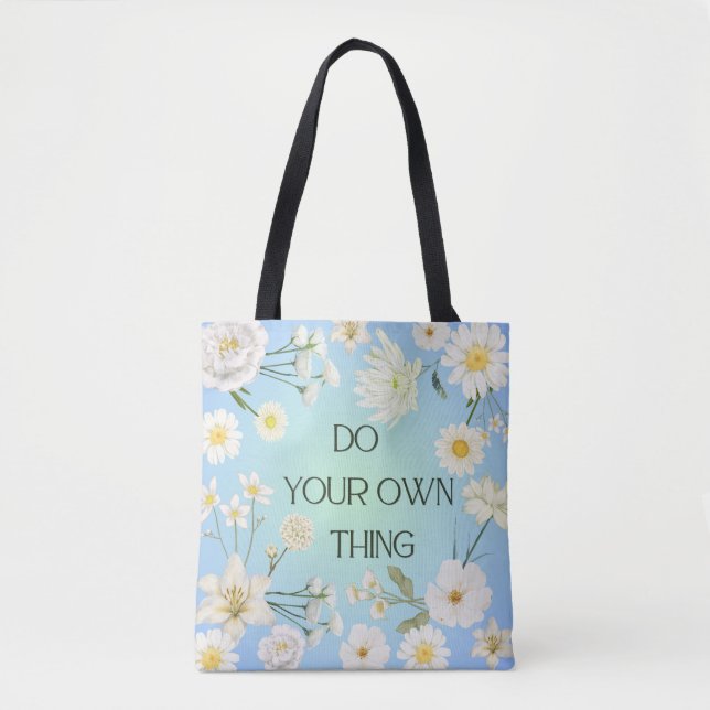 Inspirierende Blumen-Tasche  (Vorderseite)