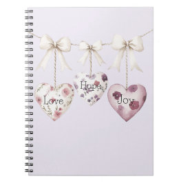 Inspirierende Blumenliebe Hoffnung Freude Herzen B Notizblock