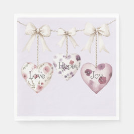 Inspirierende Blumenliebe Hoffnung Freude Herzen B Serviette