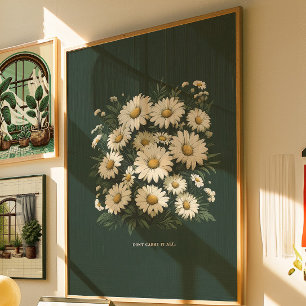 Inspirierende botanische Wandkunst für geistiges W Poster