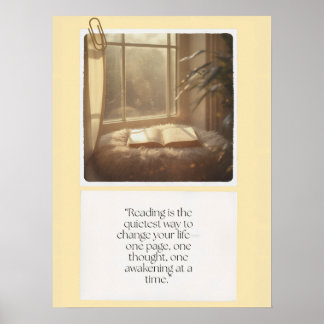 Inspirierende Buchliebhaber-Wandkunst Poster