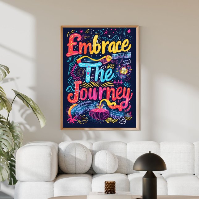 Inspirierende bunte moderne Wandkunst  Poster (Von Creator hochgeladen)