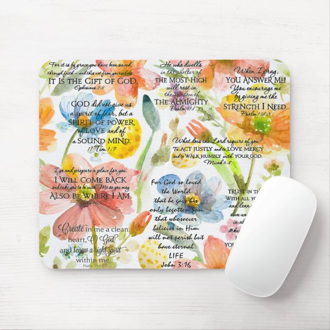 inspirierende Christliche Bibelverse Mousepad (Mit Mouse)