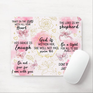 Inspirierende christliche Bibelverse Mousepad