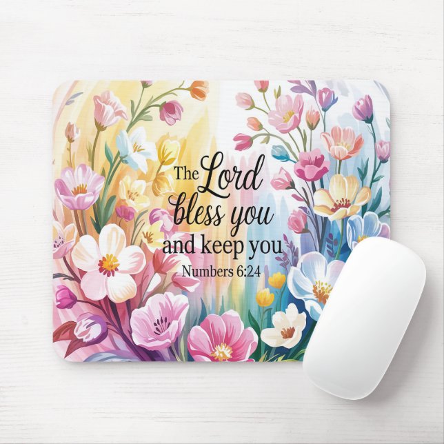 Inspirierende christliche Schrift  Mousepad (Mit Mouse)