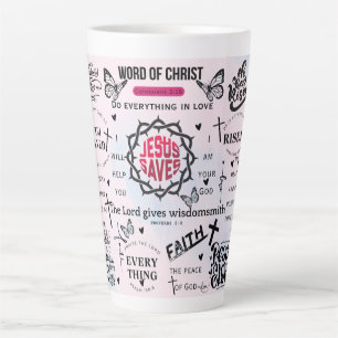 Inspirierende christliche Zitate Milchtasse
