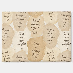 Inspirierende Creme-Bücher Magie Magnet