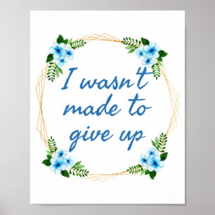 inspirierende Erfolgsbekenntnisse Poster