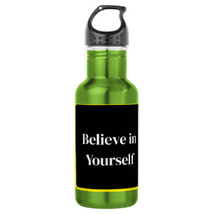 . Inspirierende Flaschen mit Zitat Edelstahlflasche