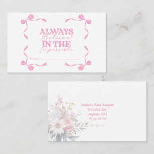 Inspirierende Florist Geschenkkarte Visitenkarte