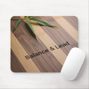 Inspirierende Führungszitat Bambus-Mauspad Mousepad