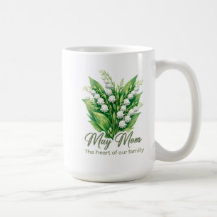 Inspirierende Geburtstagsblume Mai Mutter Wrap Kaffeetasse