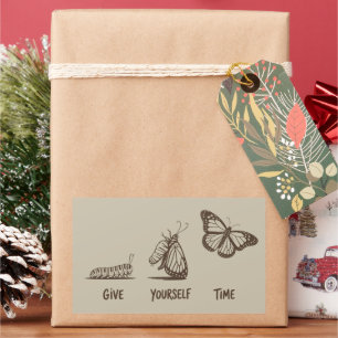 Inspirierende Geschenk Motivation Geistige Gesundh Rechteckiger Aufkleber