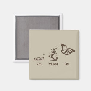 Inspirierende Geschenk-Spruch Motivierend Psychisc Magnet