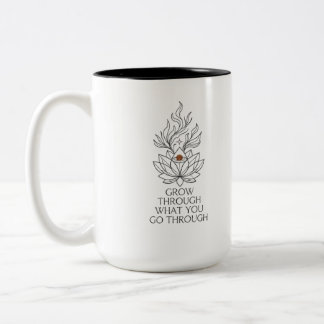 Inspirierende Grafik-Kaffeetasse Zweifarbige Tasse