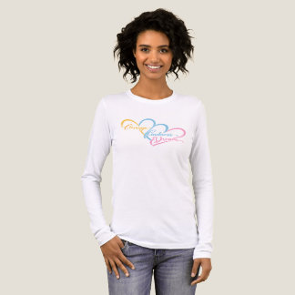 Inspirierende Herz-Grafik Tri-Blend Shirt